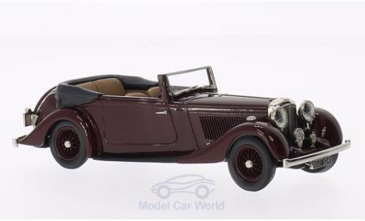 Modelauto Bentley 4.5 cabriolet 4 1/4 Litre DHC Park Ward rood 1936 1/43 Brooklin