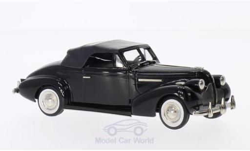 Modelauto Buick Century Convertible Cabriolet Coupe M66-C zwart 1939 1/43 Brooklin