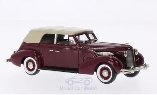 Modelauto Buick Special Convertible 5-Passenger Cabriolet Phaeton rood/beige 1937 1/43 Brooklin