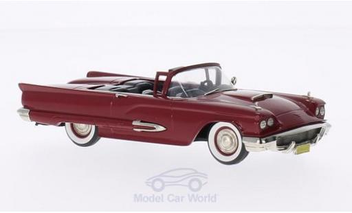 Modelauto Ford Thunderbird Squarebird Cabriolet rood 1959 1/43 Brooklin