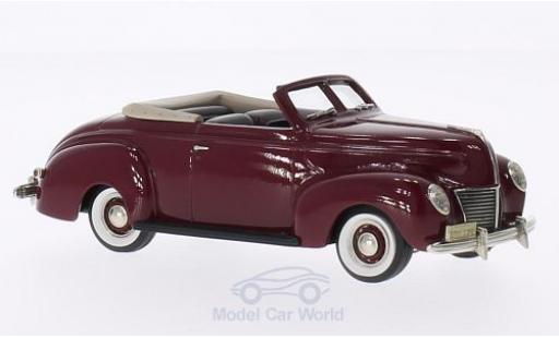 Modelauto Mercury Club Coupe Base 2-door Cabriolet rood 1939 1/43 Brooklin