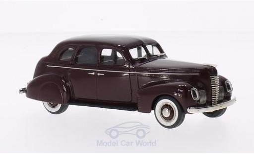 Modelauto Nash Ambassador Eight 4-Door Touring Sedan rood 1939 1/43 Brooklin