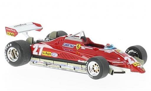 Modelauto Ferrari 126 C2 Turbo No.27 formule 1 GP Br&Atilde;&copy;sil 1982 1/43 Brumm