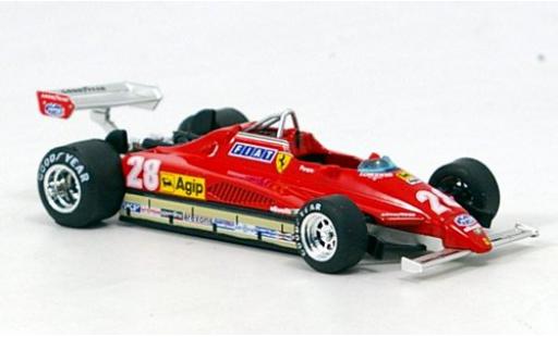 Modelauto Ferrari 126 C2 Turbo No.28 formule 1 GP San Marino 1982 1/43 Brumm