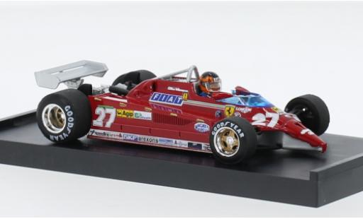 Modelauto Ferrari 126 CK turbo No.27 Scuderia formule 1 Aeroporto di Treviso-Istrana 1981 1/43 Brumm