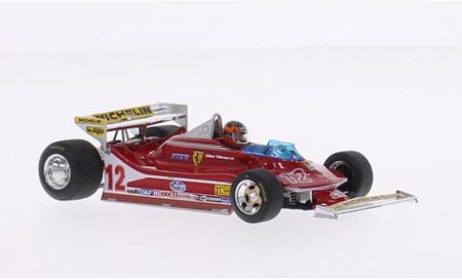 Modelauto Ferrari 312 T4 No.12 Scuderia formule 1 GP USA West 1979 1/43 Brumm