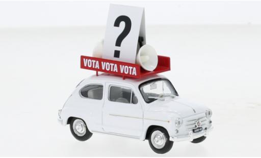 Modelauto Fiat 600 D Propaganda politiche Italia 1963 1/43 Brumm