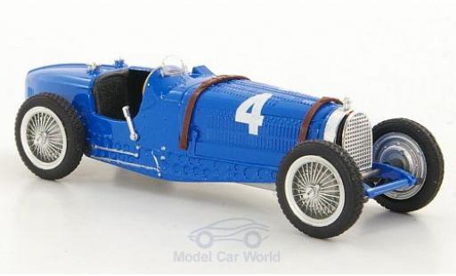 Modelauto Bugatti Type 59 grand prix No.4 formule 1 GP Belgien 1934 R.Dreyfus 1/43 Brumm