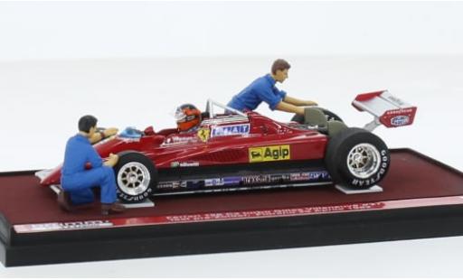 Modelauto Ferrari 126 C2 turbo formule 1 Test Fiorano 1982 1/43 Brumm
