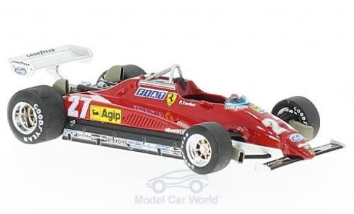 Modelauto Ferrari 126 C2 turbo No.27 formule 1 GP Italien 1982 P.Tambay 1/43 Brumm