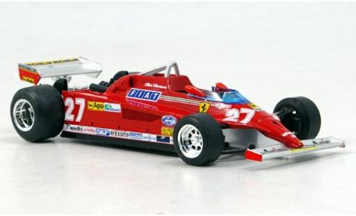 Modelauto Ferrari 126 CK Turbo No.27 Scuderia formule 1 GP Monte Carlo 1981 G.Villeneuve sans Vitrine 1/43 Brumm