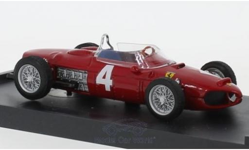 Modelauto Ferrari 156 F1 Sharknose No.4 formule 1 GP Italien 1961 W.von Trips 1/43 Brumm