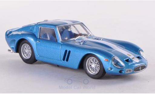 Modelauto Ferrari 250 GTO metallic blauw/Dekor 1962 Chinetti Motors 1/43 Brumm
