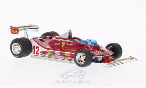 Modelauto Ferrari 312 T4 No.12 GP Frankreich 1979 G.Villeneuve 1/43 Brumm