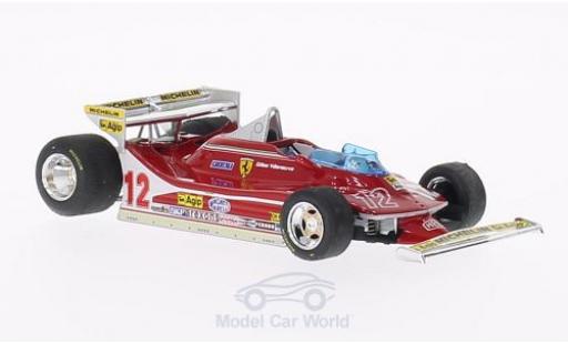 Modelauto Ferrari 312 T4 No.12 GP Monaco 1979 G.Villeneuve 1/43 Brumm