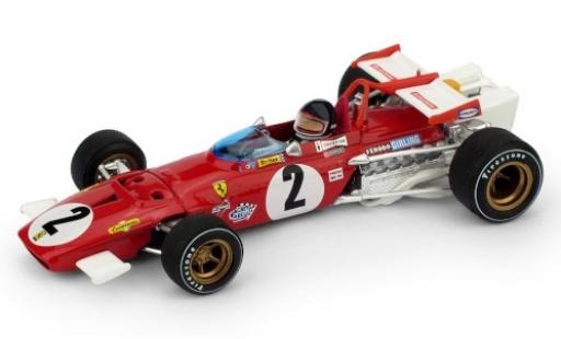 Modelauto Ferrari 312 B No.2 Scuderia formule 1 GP Italien 1970 y compris les figurine de conducteur J.Ickx 1/43 Brumm