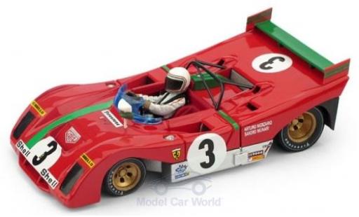 Modelauto Ferrari 312 PB RHD No.3 Targa Florio 1972 S.Munari 1/43 Brumm