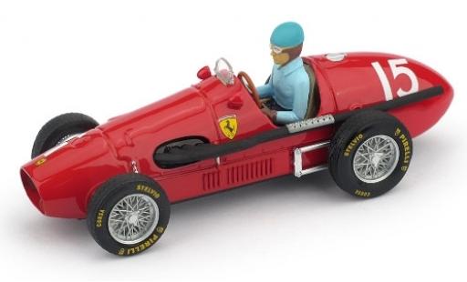Modelauto Ferrari 500 F2 No.15 Scuderia GP Gro&Atilde;�britannien 1952 avec figurine de conducteur A.Ascari 1/43 Brumm