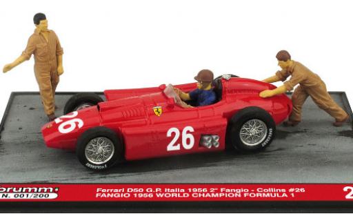 Modelauto Ferrari D50 course No.26 formule 1 GP Italien 1956 avec figurines in Emballage sp&iuml;&iquest;&frac12;cial J.M.Fangio 1/43 Brumm