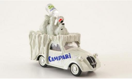 Modelauto Fiat 500 B Furgoncino Campari 1950 avec figurine sans Vitrine 1/43 Brumm