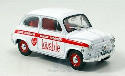 Modelauto Fiat 600 Berlina 1960 Intimo Lovable 1/43 Brumm