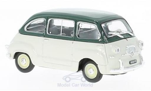 Modelauto Fiat 600 Multipla groen/grijs 1956 1/43 Brumm