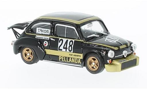 Modelauto Fiat Abarth 1000 Berlina Corsa No.248 Rally Trento - Bondone 1976 G.Chivacci 1/43 Brumm