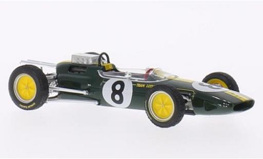 Modelauto Lotus 25 Base No.8 Team formule 1 GP Italien 1963 J.Clark 1/43 Brumm