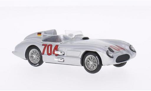 Modelauto Mercedes 300 Base SLR No.704 Mille Miglia 1955 H.Hermann 1/43 Brumm