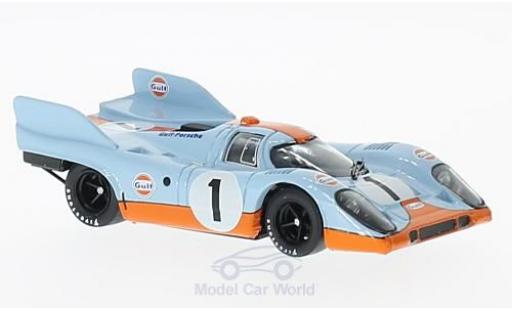 Modelauto Porsche 917 1971 K No.1 Scuderia JWA-Gulf Gulf 1000km Monza J.Siffert/D.Bell 1/43 Brumm
