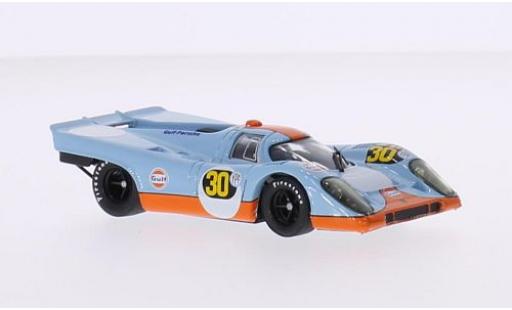 Modelauto Porsche 917 1971 K RHD No.30 JWA Gulf- Gulf 1000 Km Buenos Aires J.Siffert/D.Bell 1/43 Brumm