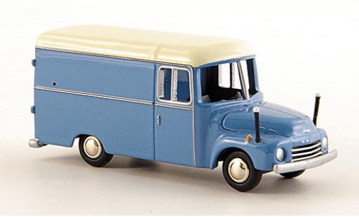 Modelauto Opel Blitz Type A 1.75t bestelwagen blauw/wit 1/87 Bub
