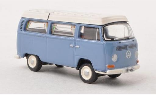 Modelauto Volkswagen T2 Base Camping blauw/wit 1/87 Bub