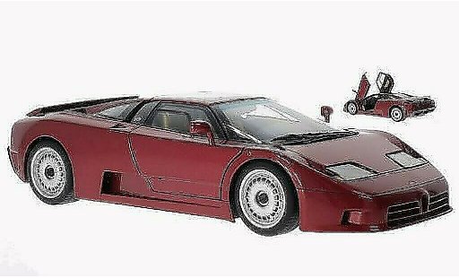 Bugatti EB110 GT 1/18 Autoart metallic rood 1991 modelauto