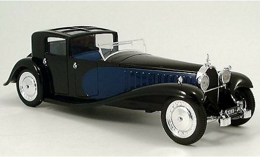 Bugatti 41 berline 1/21 Solido zwart-blauw Massstab 1:21 1 modelauto