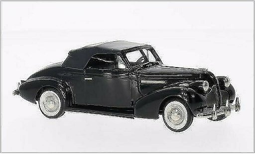 Buick Century Convertible 1/43 Brooklin Cabriolet Coupe M66-C zwart 1939 modelauto