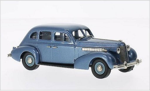 Buick Special Sedan 1/43 Brooklin Plain Back 4-door M-47 metallic blauw 1937 modelauto