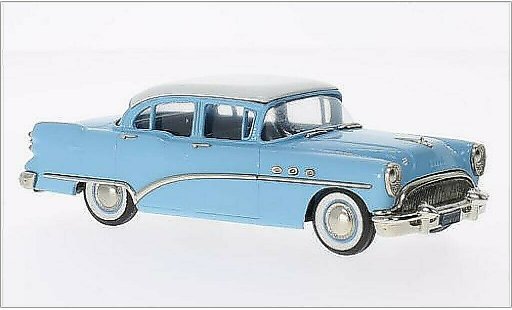 Buick Special Sedan 1/43 Brooklin blauw/wit 1954 modelauto
