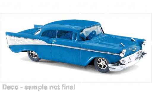 Modelauto Chevrolet Bel Air Coupe blauw 1957 1/87 Busch