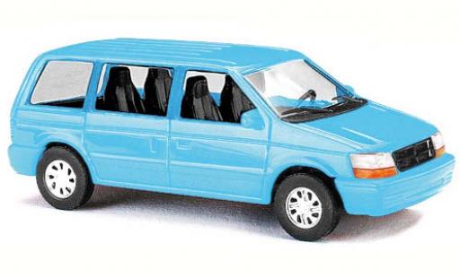 Modelauto Dodge RAM Fourgonnette Van blauw 1990 1/87 Busch