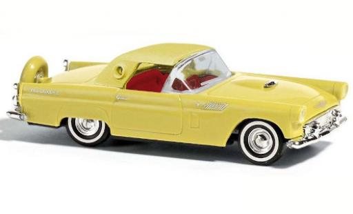 Modelauto Ford Thunderbird Two-Seater Hardtop geel 1956 1/87 Busch