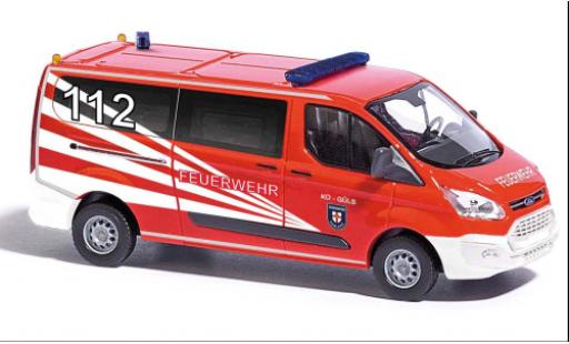 Modelauto Ford Transit Bus Douane brandweer Koblenz 2012 1/87 Busch