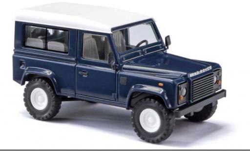 Modelauto Land Rover Defender 90 blauw 1983 1/87 Busch