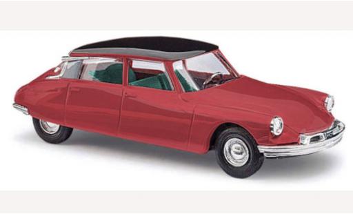 Modelauto Citroen DS 19 rood/zwart 1968 1/87 Busch