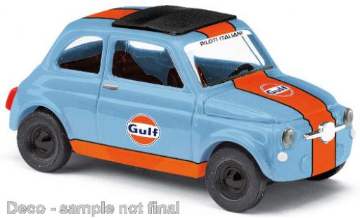 Modelauto Fiat 500 F Gulf 1965 1/87 Busch