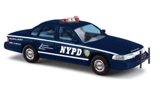 Modelauto Ford Crown Police Interceptor Victoria NYPD Auxiliary Politie 1/87 Busch