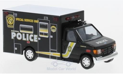 Modelauto Ford E350 Police E-350 Politie - Special Service Unit 1992 1/87 Busch