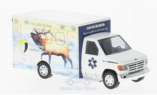 Modelauto Ford E350 Ambulance E-350 Wyoming Medical Center 1992 Elch 1/87 Busch