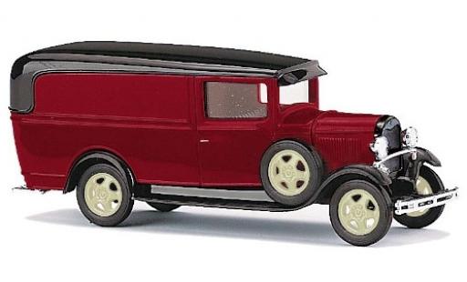 Modelauto Ford Model A Model AA A rood/zwart 1/87 Busch
