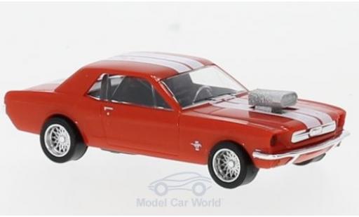 Modelauto Ford Mustang Tuning rood/wit 1/87 Busch